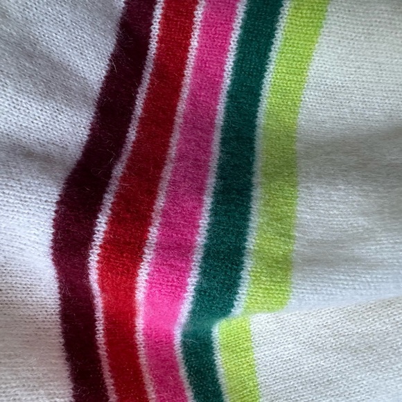 NWT Marine Layer 100% Cashmere Harper Sweater in Multi Stripe, XS - Picture 14 of 16